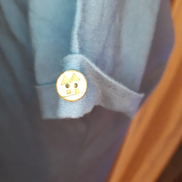 Joe Browns Cat print short sleeve blue shift dress UK 8 viscose/ linen blend - Picture 8 of 10